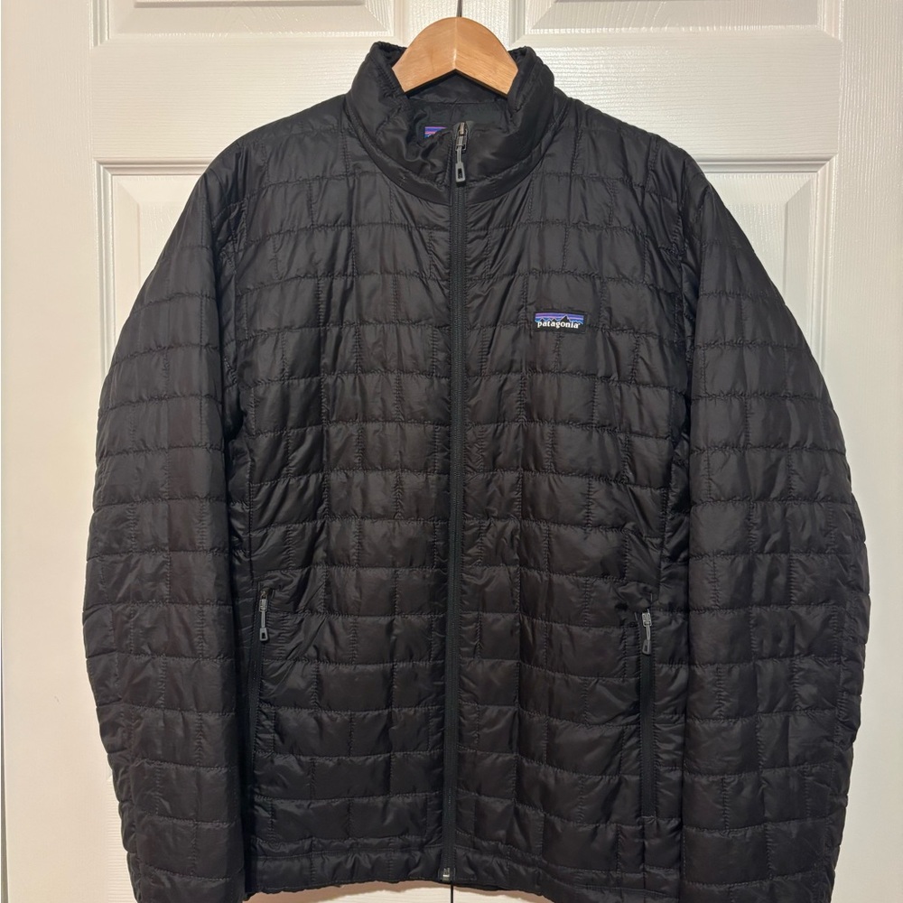 Patagonia Nano Puff Jacket Men's Large Black - Lightweight Insulated Puffer